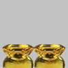 16x12 mm 2pcs { 17.32 cts} Oval AAA Fire Intense AAA Golden Yellow Beryl 'Heliodor' Natural {Flawless-VVS}--AAA Grade