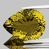 16.5x12.5 mm { 7.63 cts} Pear Concave Cut AAA Golden Yellow Beryl 'Heliodor' Natural {Flawless-VVS}--AAA Grade