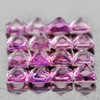 1.80 mm 20 pcs {1.04 cts} Square Princess Cut AAA Fire Natural Pink Violet Sapphire {Flawless-VVS}