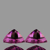 4.50 mm 2pcs Trillion AAA Fire Premium Violet Sapphire Natural {Flawless-VVS}--AAA Grade