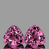 3.50 mm 2 pcs Trillion AAA Fire Intense Pink Sapphire Natural {Flawless-VVS}--AAA Grade