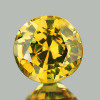 3.70 mm {0.31 cts} Round AAA Rainbow Sparkles Natural Golden Demantoid Garnet {Flawless-VVS}