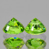 3.50 mm 2pcs Round AAA Rainbow Sparkles Natural Green Demantoid Garnet {Flawless-VVS}