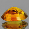 7.5x5.5 mm {1.17 cts}  Oval AAA Fire Intense AAA Golden Yellow Sapphire Natural {Flawless-VVS}--Free Certificate