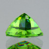 5.50 mm { 0.57 cts } Trilliant AAA Rainbow Sparkles Natural Premium Green Demantoid Garnet {VVS}