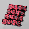 3.00 mm 16 pcs Square AAA Fire AAA Orange Pink Rhodolite Garnet Natural  {Flawless-VVS}