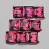 3.20 mm 9 pcs Square AAA Fire AAA Orange Pink Rhodolite Garnet Natural {Flawless-VVS}