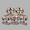 6x4 mm 5 pcs Oval AAA Fire Natural Peach Morganite {Flawless-VVS}