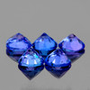 4.20mm 5 pcs Round AAA Fire Intense Purple Blue Tanzanite Natural {Flawless-VVS1}--AAA Grade