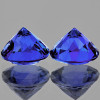 6.00 mm 2pcs Round ฺBrilliant Cut AAA Fire D Block Intense Purple Blue Tanzanite Natural {Flawless-VVS1}--AAA Grade