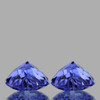5.00 mm 2 pcs Heart AAA Fire AAA Purple Blue Tanzanite Natural {Flawless-VVS}--AAA Grade
