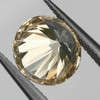 5.70 mm {1.04 cts} Round Brilliant Machine Cut Extreme Brilliancy Natural Champagne Zircon {Flawless-VVS1}--AAA Grade