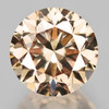 3.40 mm {0.15 cts } Round Brilliant Cut AAA Fire Natural Bright Champagne Diamond {VVS}