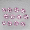 2.70 mm 12 pcs Round Machine Brilliant Cut Extreme Brilliancy Natural Mozambique Pink Sapphire {Flawless-VVS}--AAA Grade
