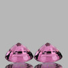 4.00 mm 2 pcs { 0.66 cts} Round AAA Fire Natural Mozambique Pink Sapphire {Flawless-VVS}