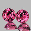 4.50 mm 2 pcs Round AAA Fire Intense Red Pink Sapphire Natural {Flawless-VVS}--AAA Grade