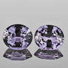 5.5x4.5 mm 2pcs {1.28 cts} Oval Best AAA Fire Top Violet Sapphire Natural {Flawless-VVS}