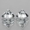 2.80 mm 2 pcs Round Color D-F Extreme Brilliancy Natural White Diamond { VVS }---AAA Grade