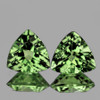 3.80 mm 2 pcs Trillion Brilliant Cut Best AAA Fire Natural Green Sapphire {Flawless-VVS}--AAA Grade