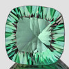 17.00 mm { 19.83 cts} Cushion ConCave Cut Natural Paraiba Green Fluorite {Flawless-VVS1}