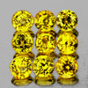 2.70 mm 9 pcs Round AAA Fire Intense Yellow Sapphire Natural {Flawless-VVS}--AAA Grade
