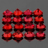 2.50 mm 16 pcs Round Brilliant Cut AAA Fire Intense Red Sapphire Natural {Flawless-VVS}