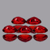 4.5x3.5 mm 5 pcs Oval AAA Fire Intense Orange Red Sapphire Natural {Flawless-VVS}--AAA Grade