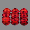 3x2.5 mm 9 pcs Oval AAA Fire Intense Orange Red Sapphire Natural {Flawless-VVS}--AAA Grade