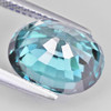 10x8 mm { 4.12 cts} Oval AAA Fire Natural Cambodia Blue Zircon [Flawless-VVS]