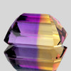 16x13 mm { 13.44 cts} Octagon Bi-Color 50/50 Split Yellow Purple Natural Bolivia Ametrine {Flawless-VVS1}--AAA Grade