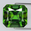 11x10 mm { 6.80 cts} Emerald Cut AAA Fire Intense Chrome Green Apatite Natural Natural {Flawless-VVS}--AAA Grade