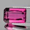 8x5 mm { 1.15 cts} Emerald Cut AAA Luster Intense Hot Pink Tourmaline Natural { Flawless-VVS }--AAA Grade