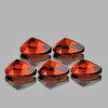 7x5 mm 5 pcs {3.44 cts} Pear AAA Fire Intense Madeira Orange Red Citrine Natural  {Flawless-VVS1}--AAA Grade