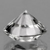 8.00 mm {2.63 cts} Round Brilliant Cut Best AAA Fire Natural Diamond White Zircon {Flawless-VVS1}--AAA Grade