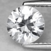 8.00 mm {2.63 cts} Round Brilliant Cut Best AAA Fire Natural Diamond White Zircon {Flawless-VVS1}--AAA Grade