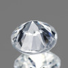 7.80 mm {2.48 cts} Round Brilliant Cut Best AAA Fire Natural Diamond White Zircon {VVS}--AAA Grade