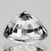 8.00 mm { 3.19 cts} Round AAA Fire Natural Diamond White Zircon {Flawless-VVS1}--AAA Grade