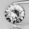 7.50 mm { 1.88 cts} Round AAA Fire Natural Diamond White Zircon {Flawless-VVS1}--AAA Grade