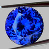 6.50 mm {1.23 cts} Round AAA Fire D Block Intense AAA Blue Tanzanite Natural {Flawless-VVS}--AAA Grade