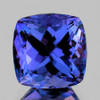 7.50 mm {2.15 cts} Cushion AAA Fire Intense Purple Blue Tanzanite Natural {Flawless-VVS}--AAA Grade