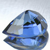 6x5.5 mm { 0.98 cts} Pear AAA Fire Intense Ceylon Blue Sapphire Natural {Flawless-VVS}--Free Certificate