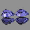 5x4 mm 2 pcs Pear AAA Fire Natural Violet Blue Sapphire {Flawless-VVS}--AAA Grade