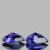 4x3 mm 2 pcs Pear AAA Fire Intense Violet Blue Sapphire Natural {Flawless-VVS}--AAA Grade