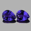 4x3 mm 2 pcs Pear AAA Fire Intense Violet Blue Sapphire Natural {Flawless-VVS}--AAA Grade