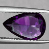 6x4 mm {0.40 cts} Pear AAA Fire Intense Red Purple Mozambique Sapphire Natural {Flawless-VVS}