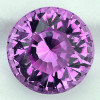 4.70 mm { 0.64 cts} Round AAA Fire UNHEATED Purple Sapphire Natural (Flawless-VVS}--Free Certificate