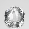 5.50 mm { 1.00 cts} Round Best AAA Fire Natural Diamond White Ceylon Sapphire {VVS}--AAA Grade