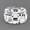 6x4.5 mm { 1.13 cts} Cushion Best AAA Fire Natural Diamond White Ceylon Sapphire {Flawless-VVS}--AAA Grade