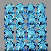 2.30 mm 35 pcs Round Best Sparkling Top London Blue Topaz Natural {Flawless-VVS1}--AAA Grade