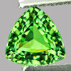 6.00 mm { 0.85 cts } Trilliant AAA Premium Green Demantoid Natural {Flawless-VVS1}